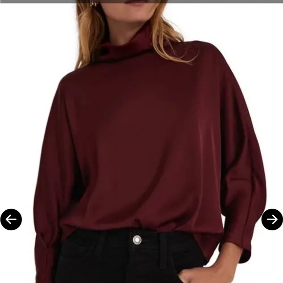 NWT Favorite Daughter Beverly Cowl Neck Blouse - Picture 1 of 11